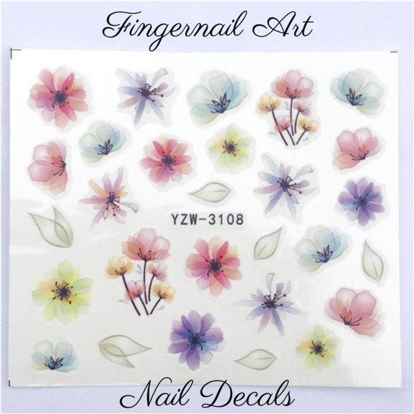 Other - Fingernail Art Water Slide Transfer Nail Stickers